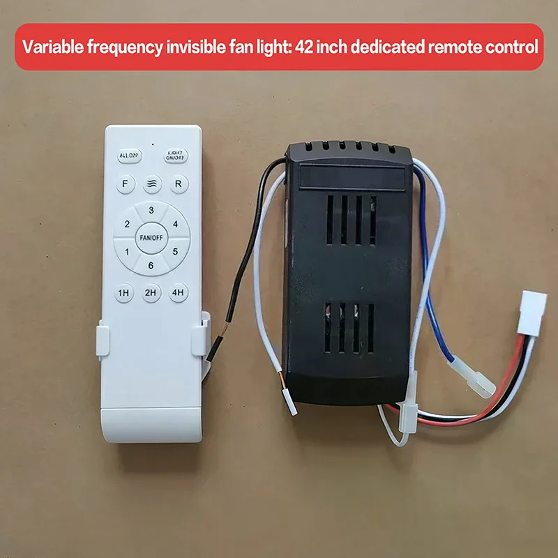 1Set Remote Control With Receiver 6 Speed + Timing Low Voltage Frequency Conversion Ceiling Fan Remote Control Receiver