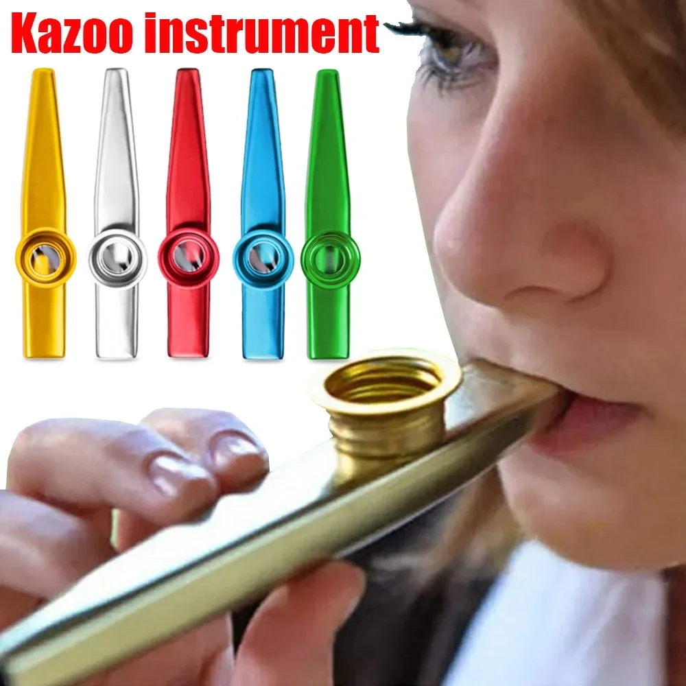 

1 Pcs Metal Kazoo Suitable For Music Lovers Professional Instrument Easy To Learn Niche Guitar Ukulele Accompaniment Instrument