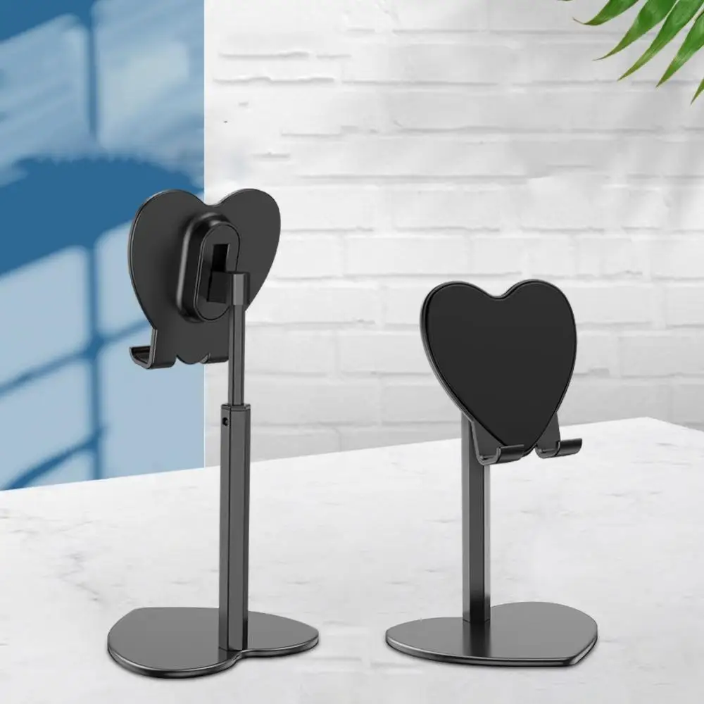 Adjustable Universal Stand Tablet Holder Heart Shaped Desktop Mobile Phone Desk