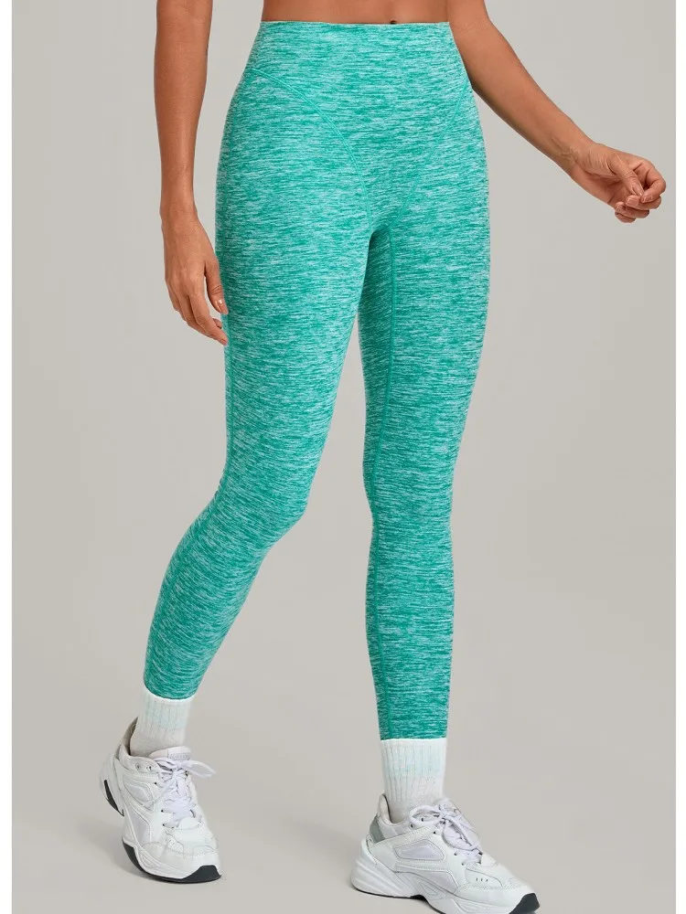 Soft Motion Straight Leg Bottoms Women's Mid-Waist Yoga Pants GYM Leggings Naked Feel Pilates Running Sports Trousers Leggings