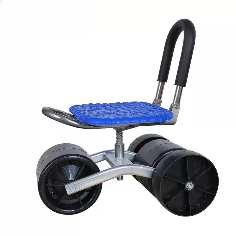 garden-work-chair-tool-cart-rolling-stool-farmland-vegetable-greenhouse-mobile-work-stool-trolley-rotating-lift-a237