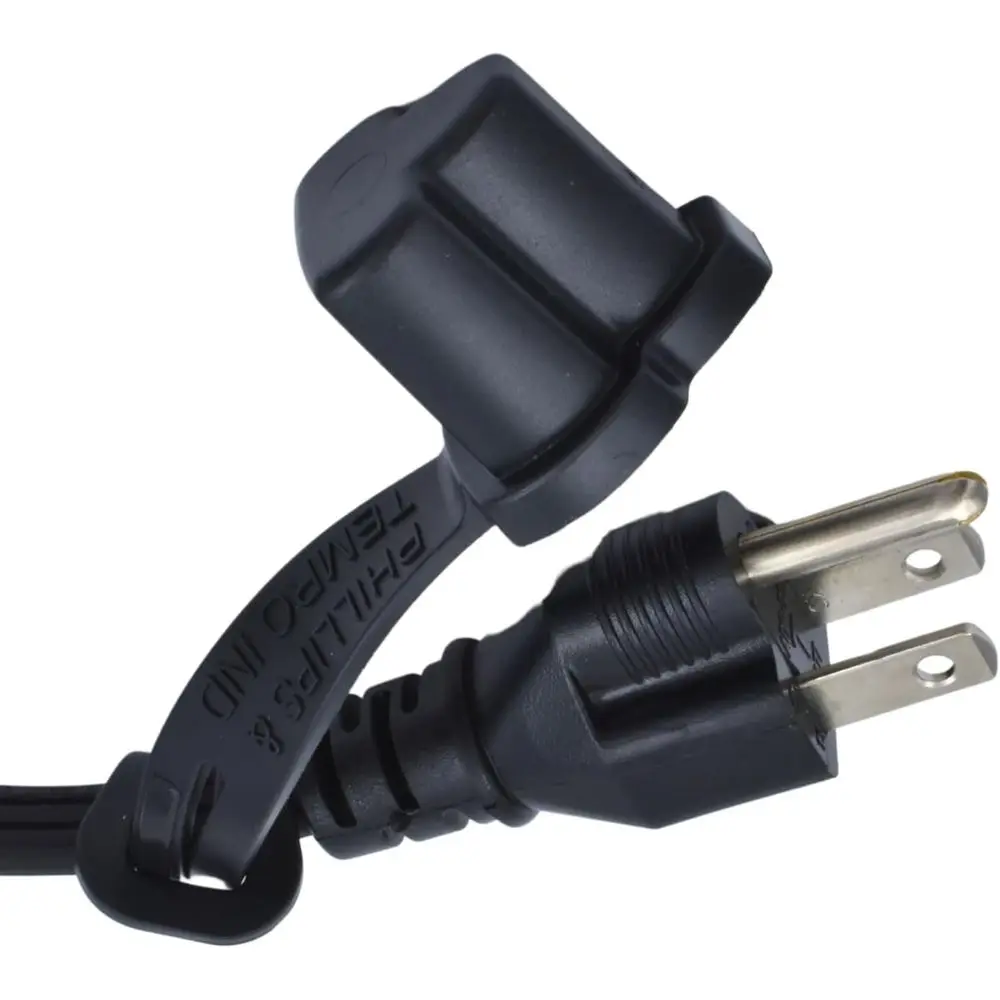 Outdoor 120V 3-Prong Block Heater Extension Cord Cover, Black