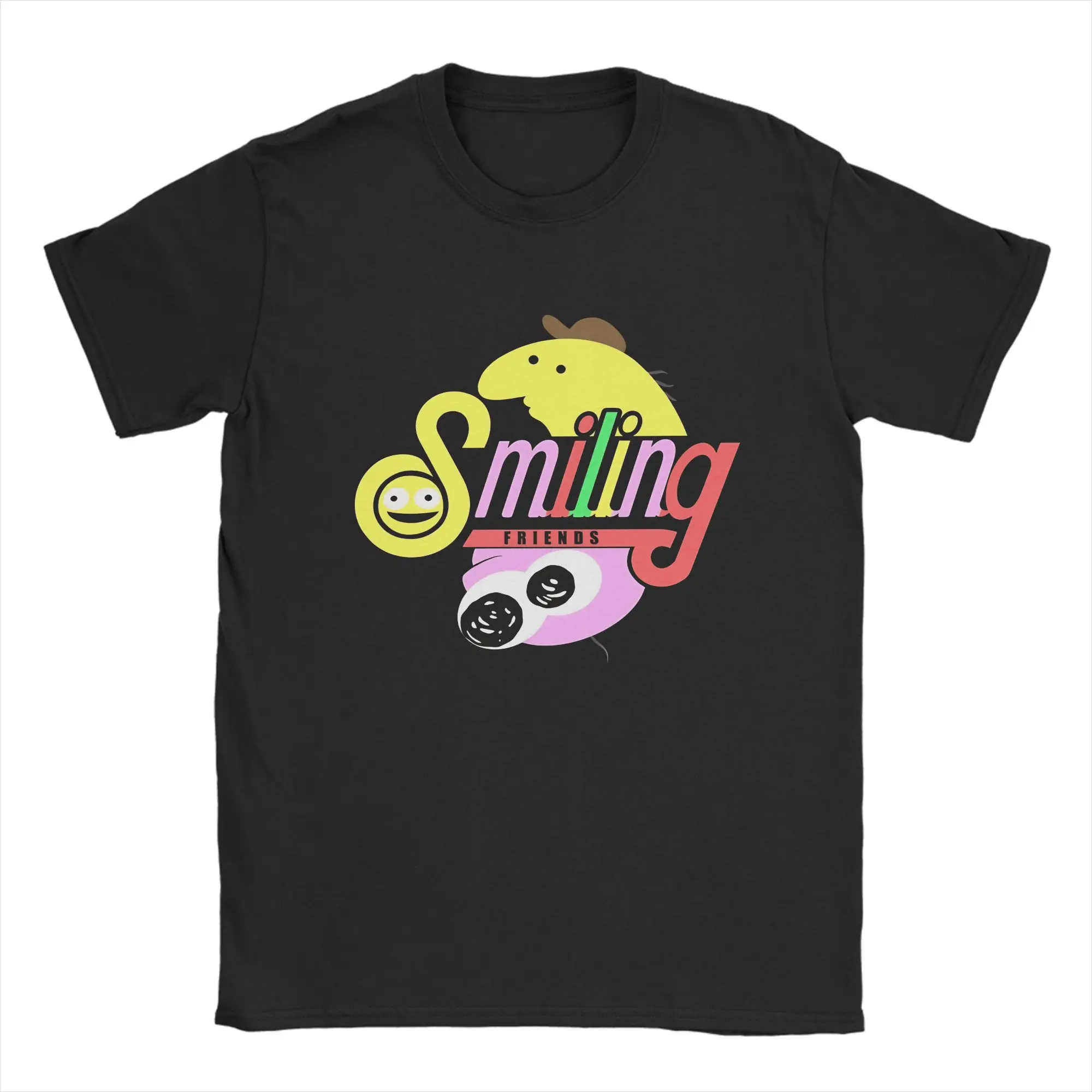 

Smiling friends Soda T Shirt Summer 100 Cotton T-Shirts For Man Leisure Casual Tshirt Short Sleeve Classic Top Tees
