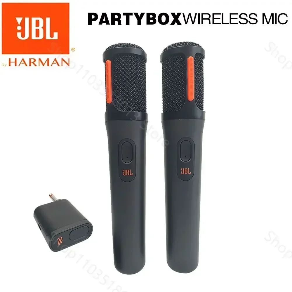 JBL Digital PartyBox PB UHF نظام ميكروفون محمول لاسلكي قابل لإعادة الشحن مع جهاز استقبال ثنائي القناة صوت واضح هش #1
