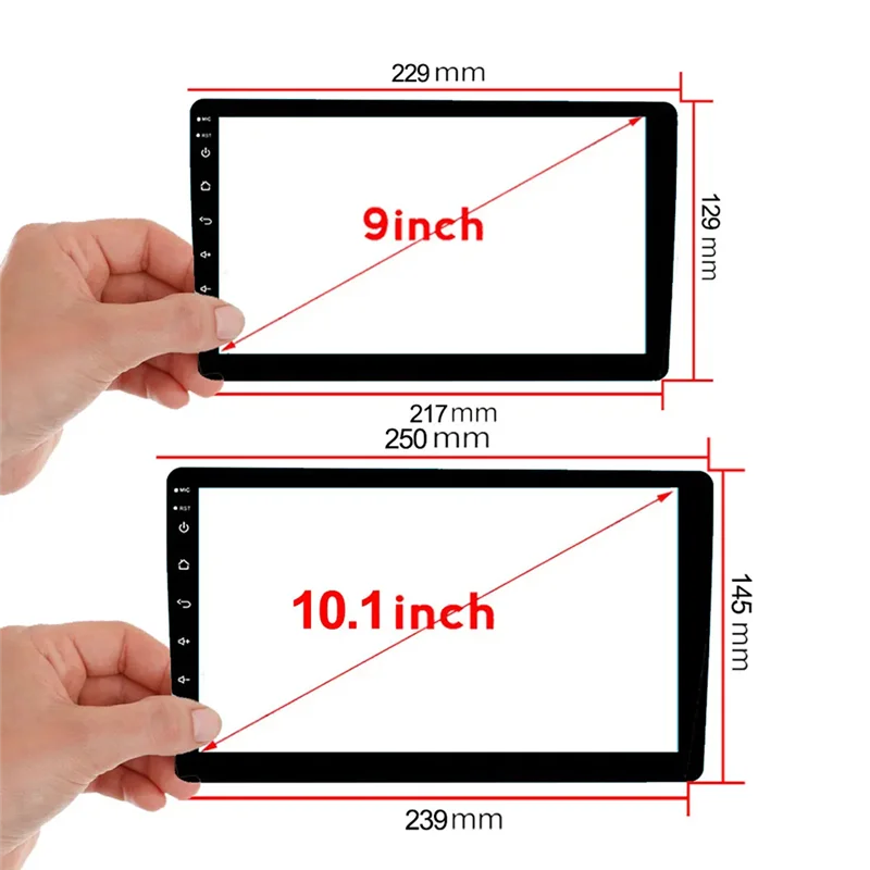 Compact 9 Inch Radio Stereo DVD Touch Screen For TEYES CC2 CC3 Car Digitizer DVD Touch Full LCD Screen Replacement Parts Accesso