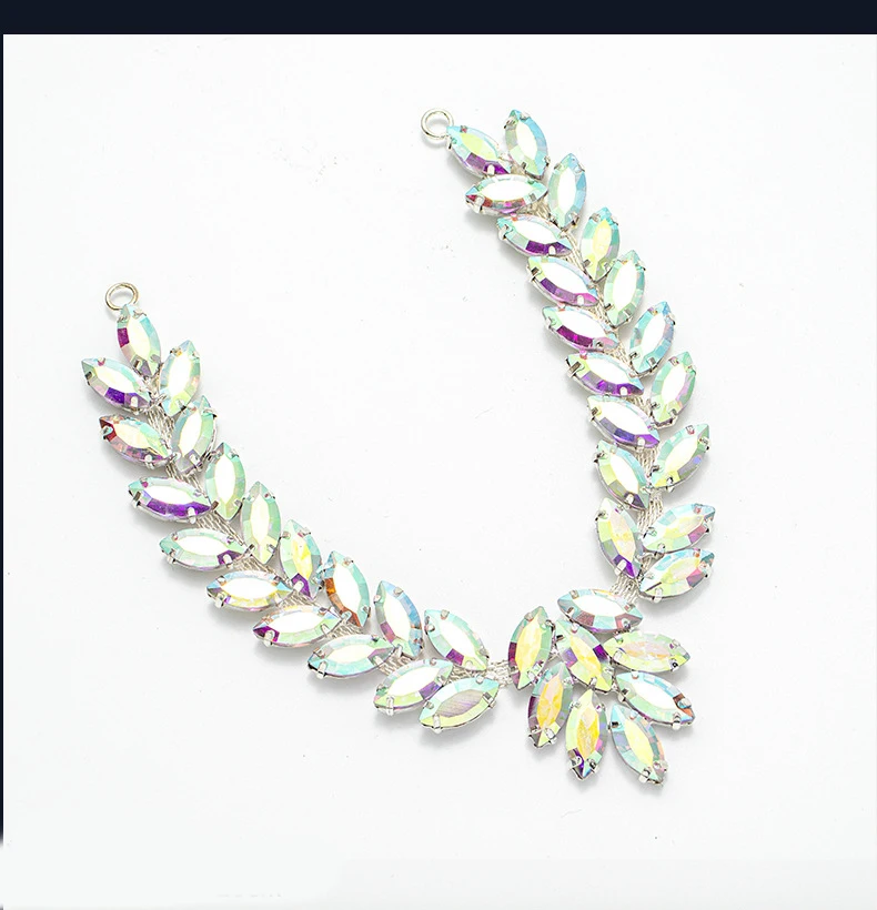 5 Stück Strass-Dekoration Kristalldiamant Kleidungszubehör DIY Handwerk Abendkleid Strass Nähzubehör Dekoration – Detail 7