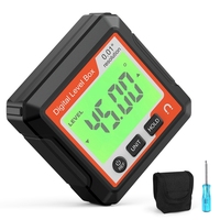 Digital Electronic Level 90°Magnetic Inclinometer Protractor Precision Level Box Easy To Use Red