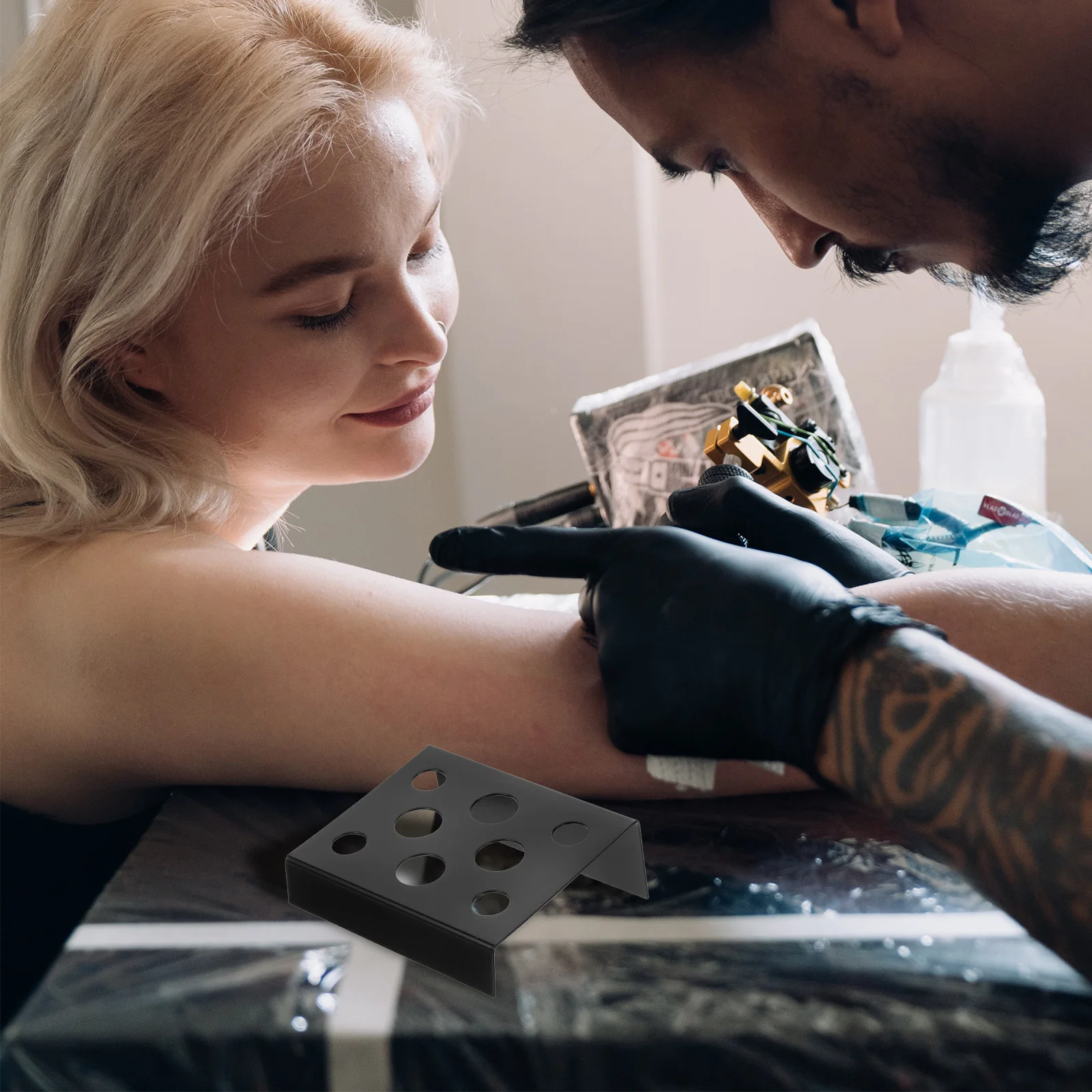 

Color Cup Display Rack Cup Holder Stand For Tattoo Supply Pigment Storage Organizer Multi-Grid Tray Tool