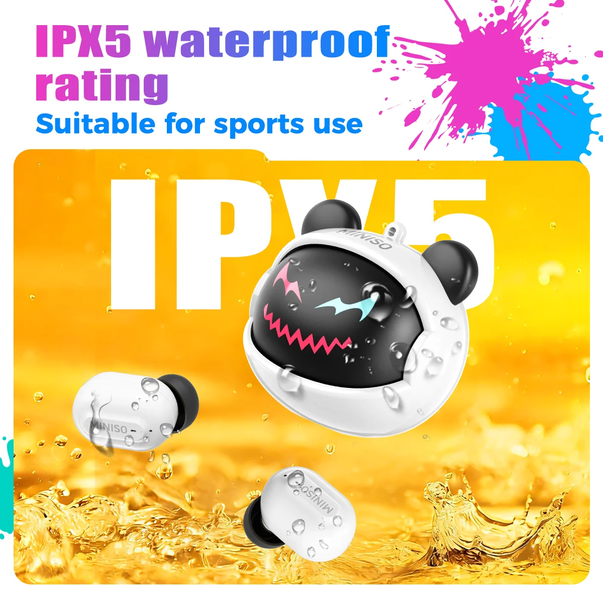 MINISO MS118 Smart AI Voice Translator Earbuds Bluetooth 6.0 Wireless Headphones 134 Languages Gaming Music Sports Earphones