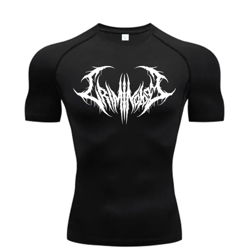 

Sweat Absorbing Fit Fitness T-shirt Men's Muscle Gym Compression Sportswear Quick Dry Breathable Exercise Moisture-Wicking Fit