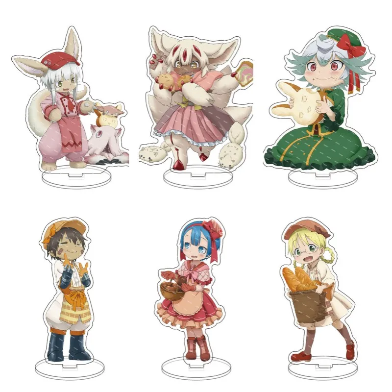 Anime Made in Abyss Figures Nanachi Reg Riko Cosplay Acrylic Stand Model Plate Desk Decor Standing Sign Toy Fans Christmas Gifts