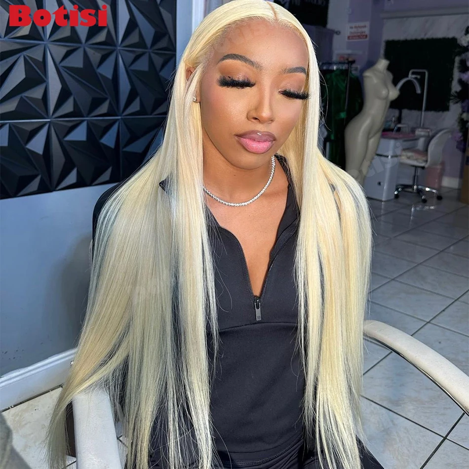 613 Parrucca di capelli umani 13x6 Hd Parrucca frontale in pizzo Parrucche diritte per capelli umani per le donne 30 pollici 13x4 Parrucca anteriore in pizzo biondo miele