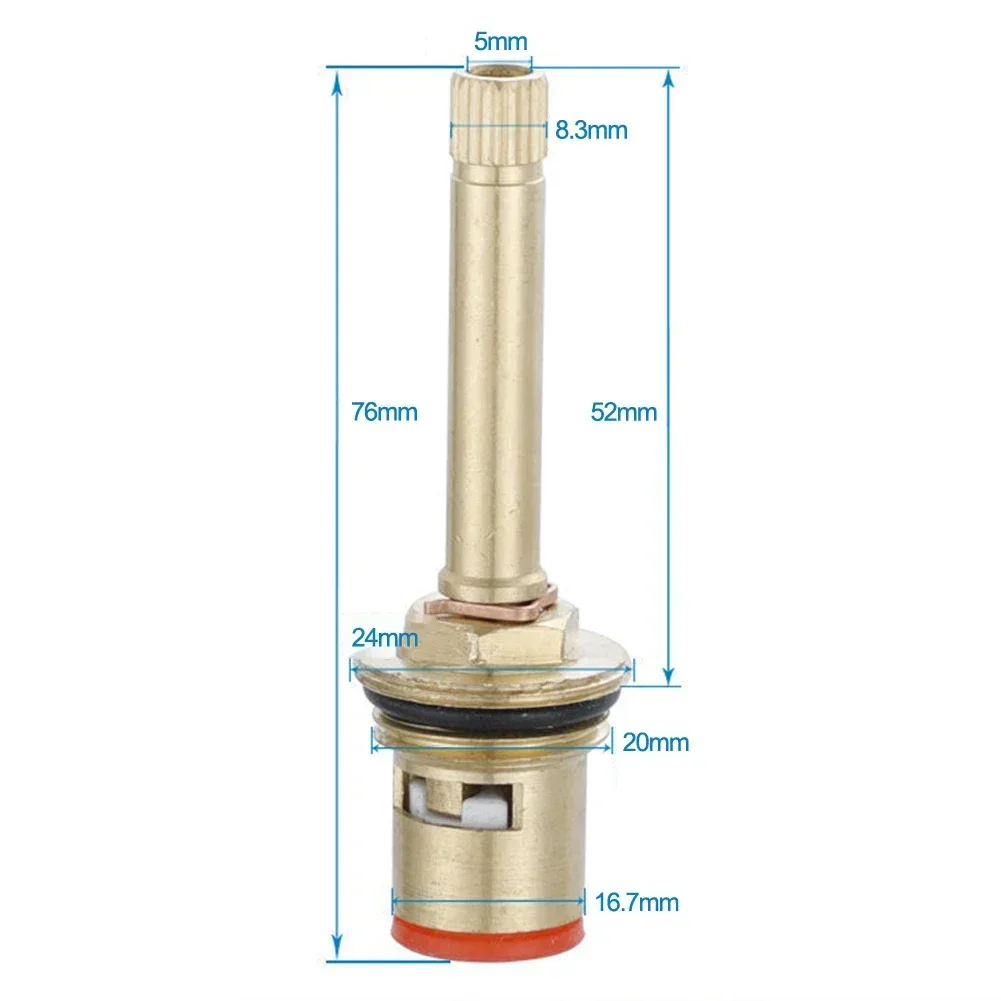 Note Smooth Working Replacement Valves Bathroom Shower Long Handle Valve Core Smooth Working Top Sealing Faucet Valve