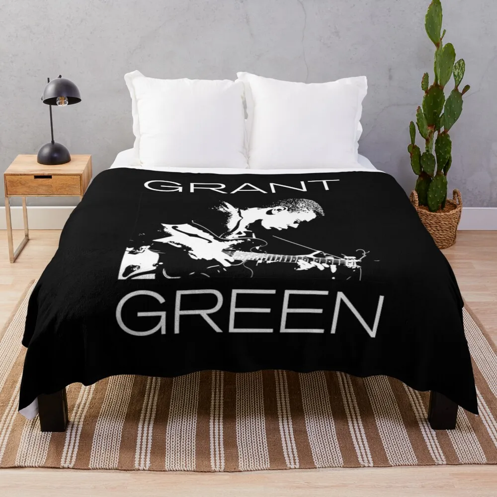 Tribute to Grant Green - BW4 Throw Blanket Flannel Fabric Hairy Blankets