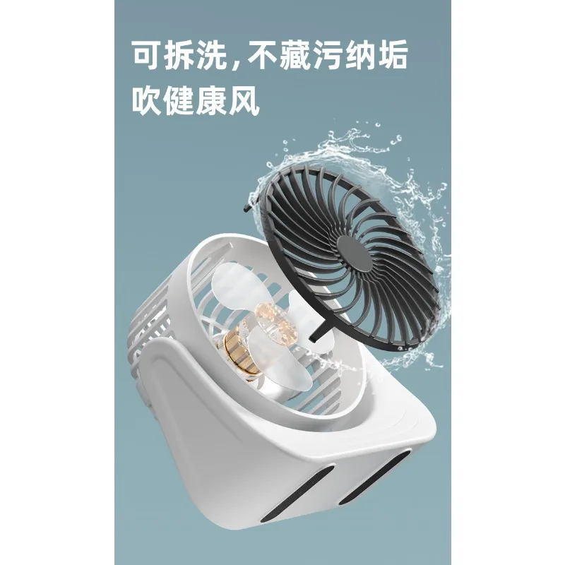 Gaiatop fan for bedroom strong airflow quiet desktop air circulator fan for whole room 360° adjustable tilt 3 speeds desktop