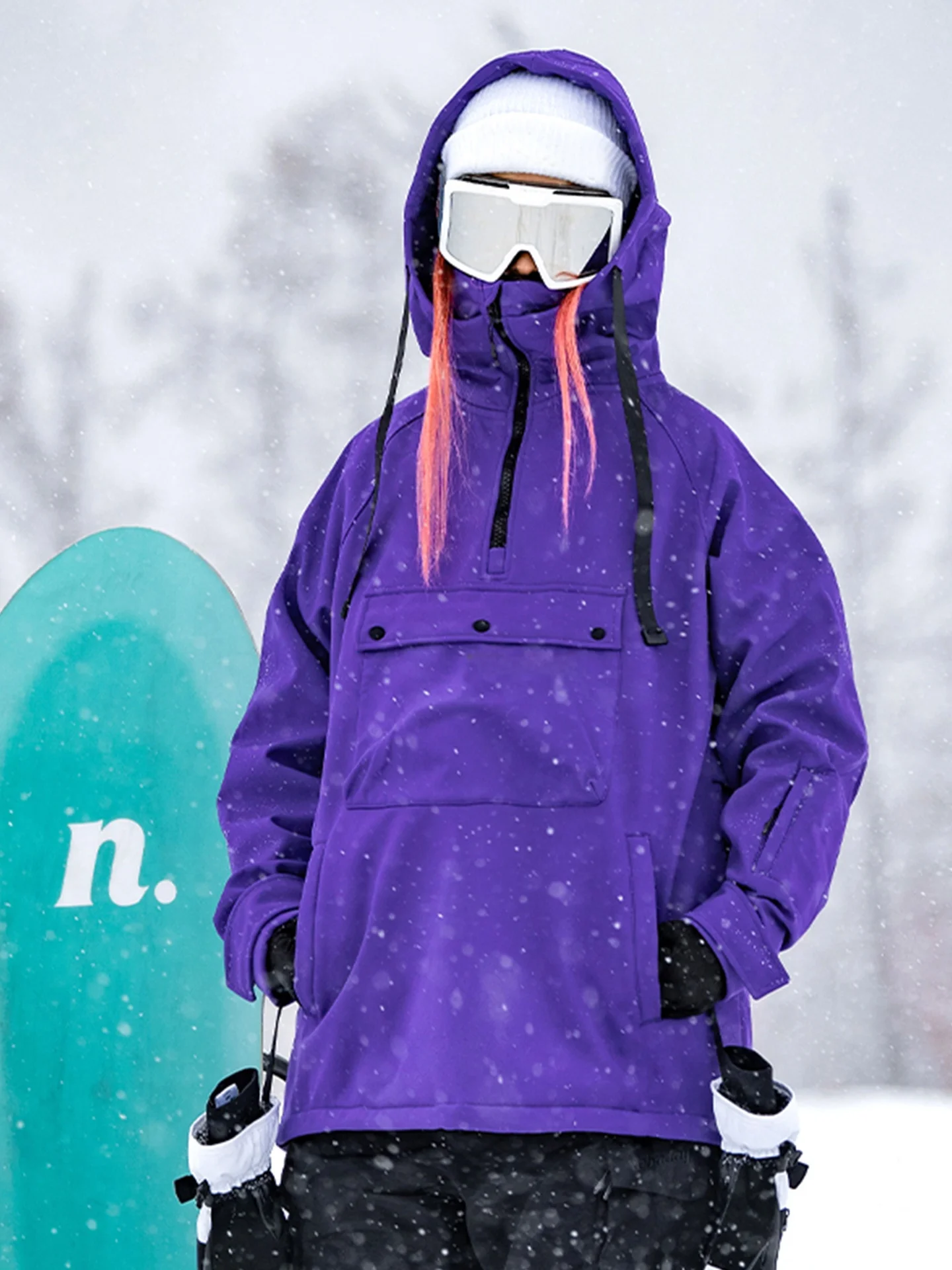 

American Sle Men's Winter Skiing And Hiking Suit Fce Lined Warm Profional Snow Sports Wear Set for Couples