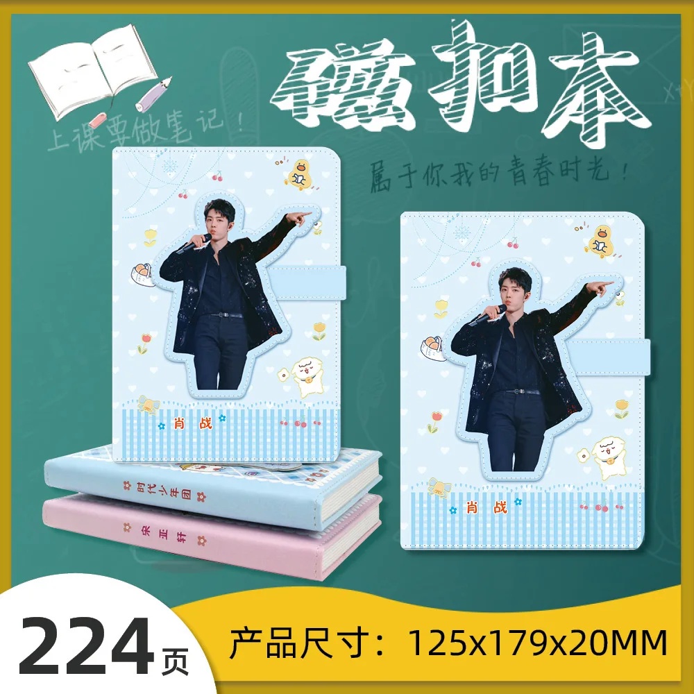 

Anime Genshin Impact Kawaii Leather Notebooks TNT Teens In Times Aotu World Magnetic Buckle Books Stationery for School Supplies