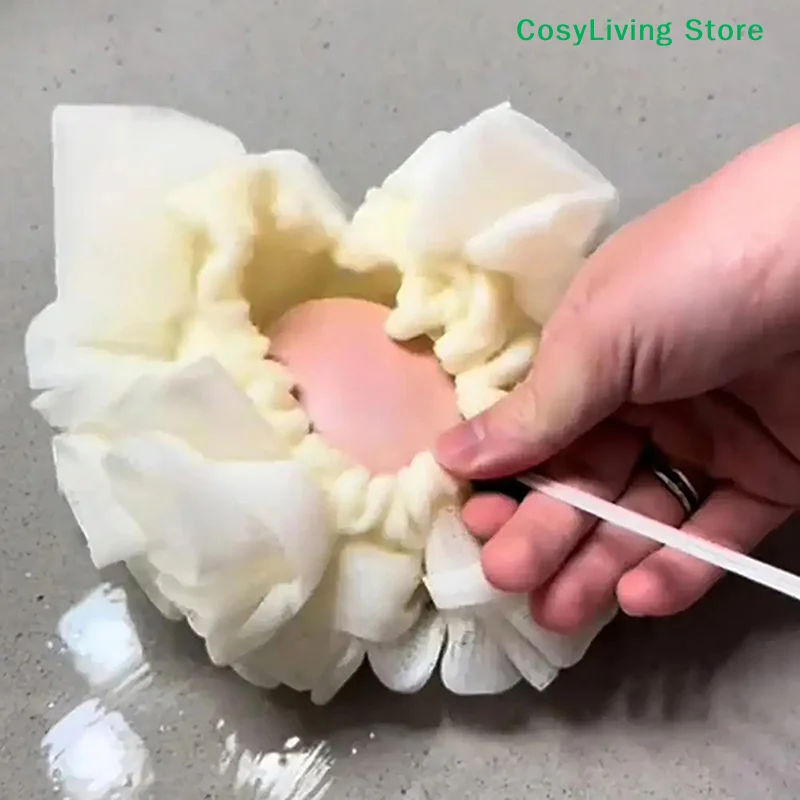 

Мягкая отшелушивающая губка для душа 2-в-1, губка из люфы для ванны, шелковое дыни, шариковое полотенце для ванны для омоложения кожи, накачивания