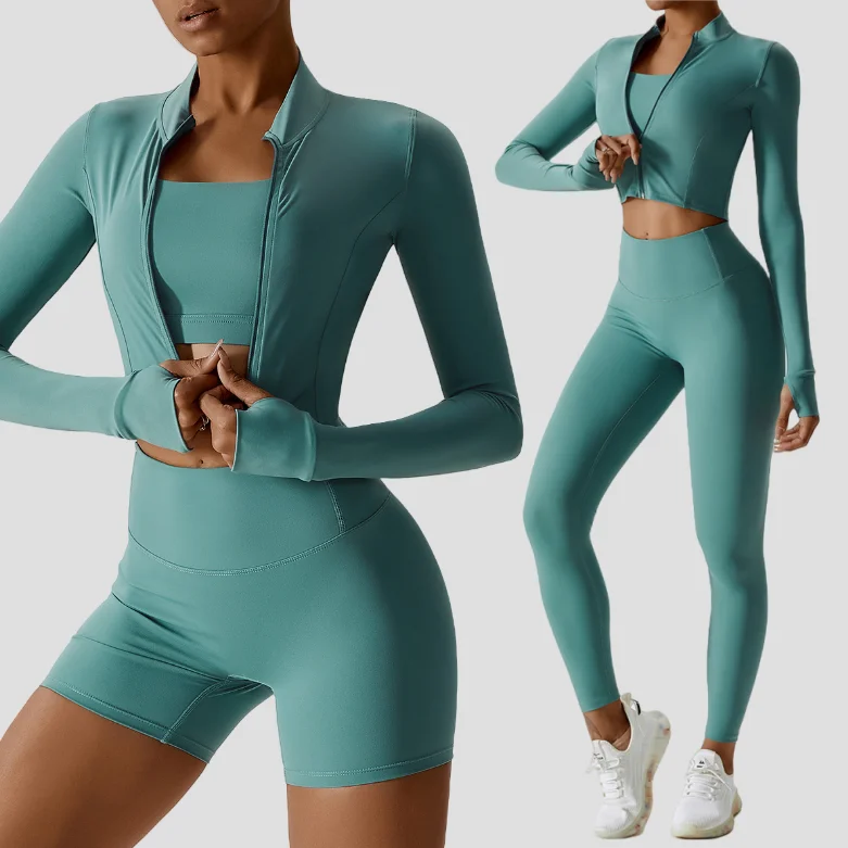 

Бесшовные комплекты для йоги, спортивный фитнес, высокая талия, поднимающий бедра, плотный, противоударный спортивный бюстгальтер, спортивный костюм, спортивный костюм для тренажерного зала, йоги, костюм-тройка