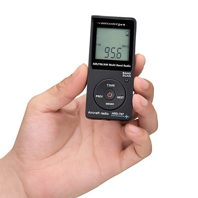

Aviation Band Radio Audiophile For Airport Receiver Mini Compact Pocket