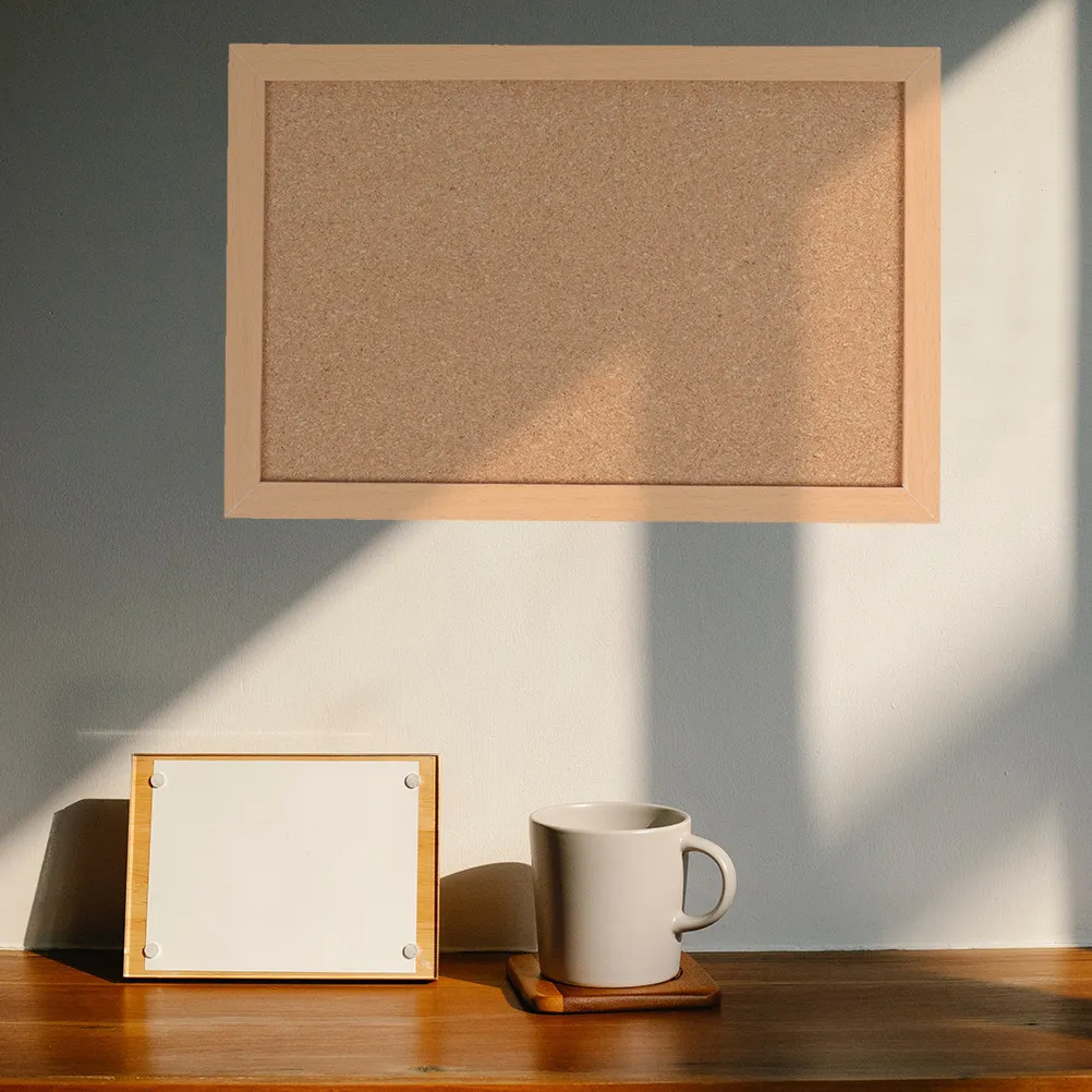 

1Set Cork Board Wood Message Board Multifunctional Photo Wall Display for Office School Bulletin Cork Boards for Walls