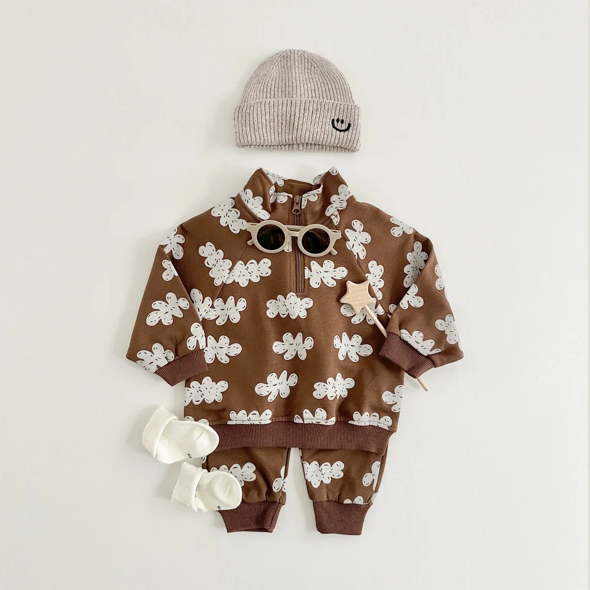 New Autumn Baby Clothes Sets Boys Girls Sweatshirts Long Sleeve Pullover + Sweatpants Suit Kids Outfit 2Pcs Children Clothes