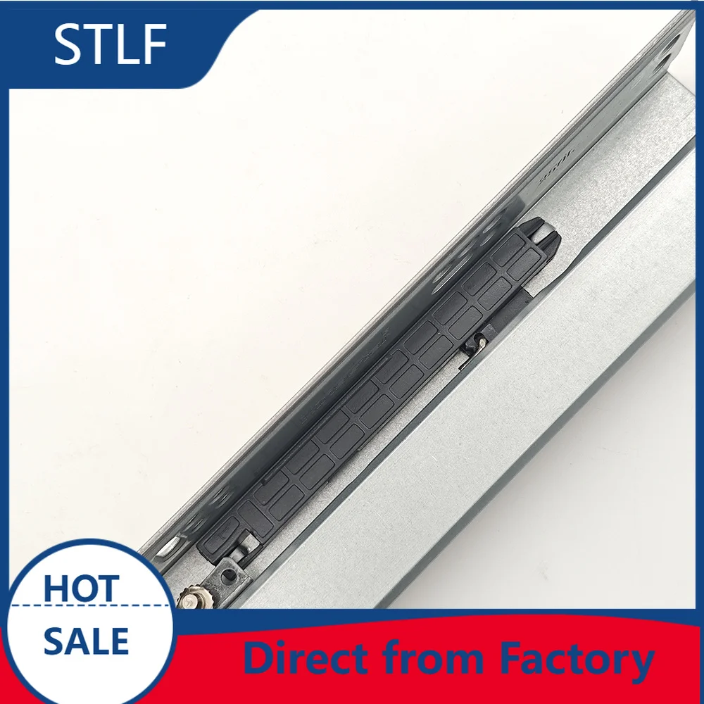 STLF Adjustable 35kg Under-Mount Concealed Drawer Rail 3-Section Push-Open Kitchen Hardware Channel