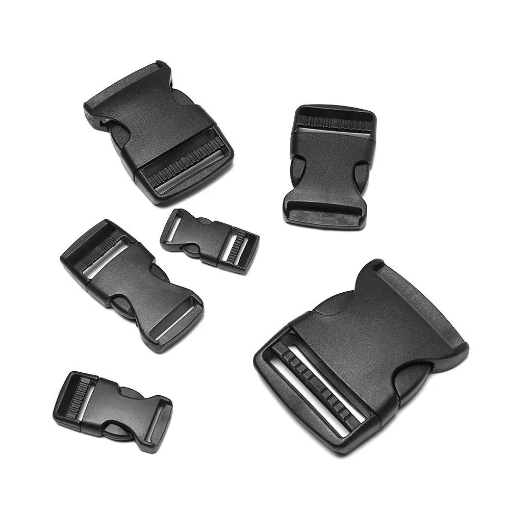 New Plastic Curved Buckle Lock Black Travel Bag Buckles Rope Adjustment Buckle Outdoor Tool