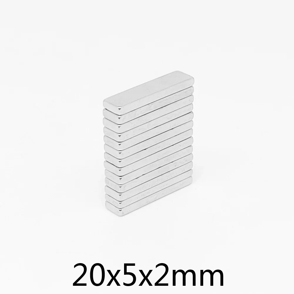 

20X5X2 mm Block Powerful Magnet 20*5*2 mm For Home Refrigerators, Offices DIY 20x5x2mm Strong Magnet