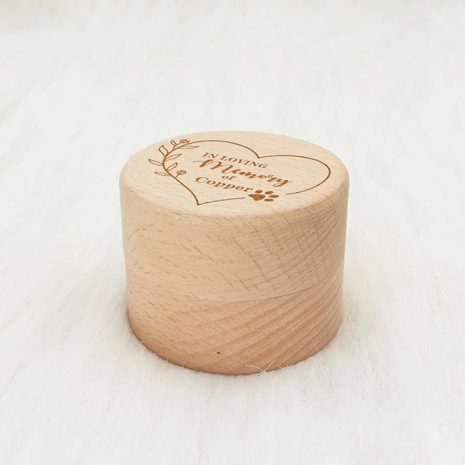 Personalized Keepsake Box For Dog Hair Custom Pet Ashes Urn Wood Box Cremation Funeral Casket Memorial Gift For Loss Of Dog