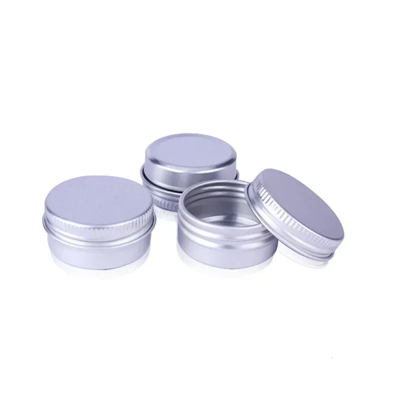 10pcs Tin Box Refillable Bottles 10ml Aluminum Makeup Organizer Storage Jars Cosmetic Screw Lid Containers Storage Organizer