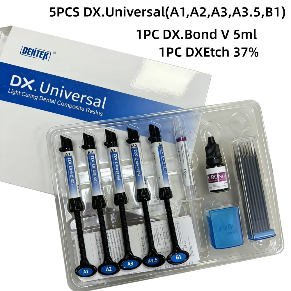 Dental Adhesive Light-Cure Composite Resin Universal Restoration Resin  Bonding Agent Teeth Glue/Etch Gel Kit Nano Hybrid Resin