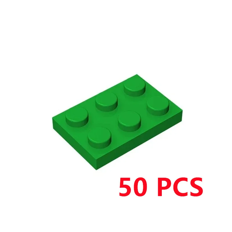 50 sztuk/partia klocki 3021 płyta 2x3 cegły DIY Assmble kolekcje luzem modułowe GBC zabawki dla high-tech MOC Set