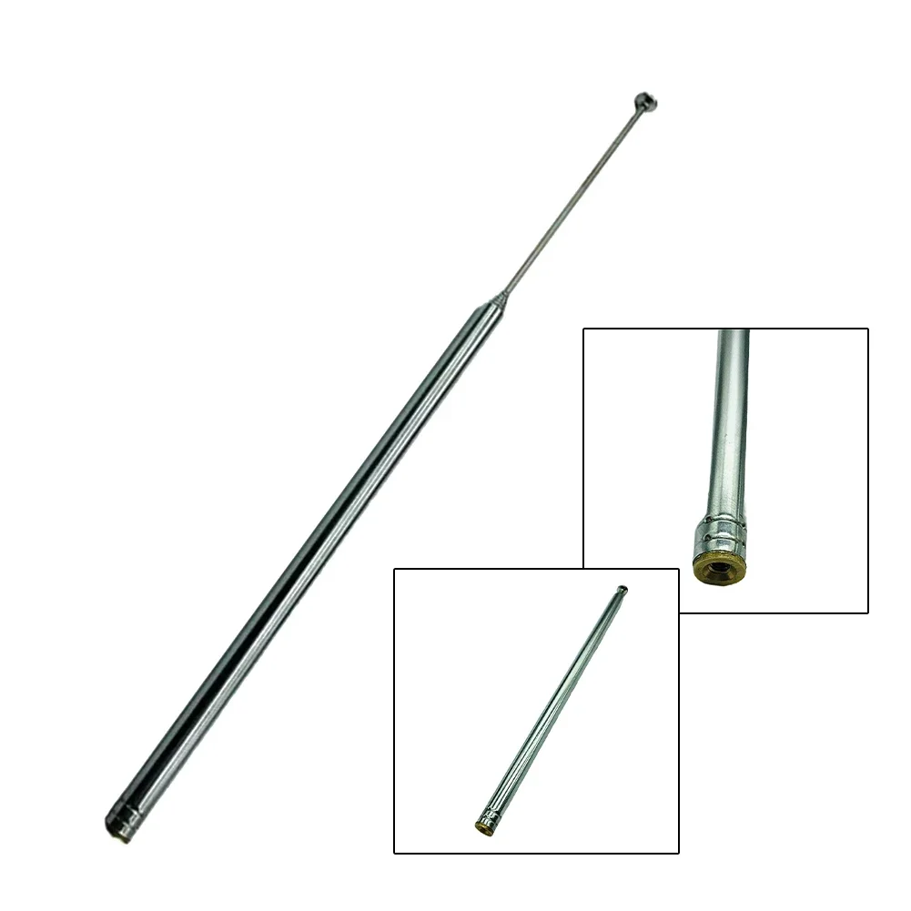 

1pc Copper Telescopic Antenna 2.5m For Portable Shortwave FM AM Audio 7 Section 7*155 Mm Measurement Analysis Instruments