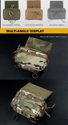 MK4 Chest Rig Dangler Drop Pouch Mini Abdominal Dump Drop Pouch Fanny Pack for MK4 Plate Carrier Storage with Magazine Insert