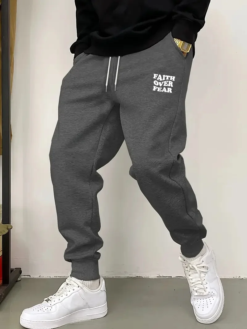 

Высококачественные мужские спортивные штаны, простые брюки с вышивкой, облегающие повседневные брюки с эластичной резинкой на талии