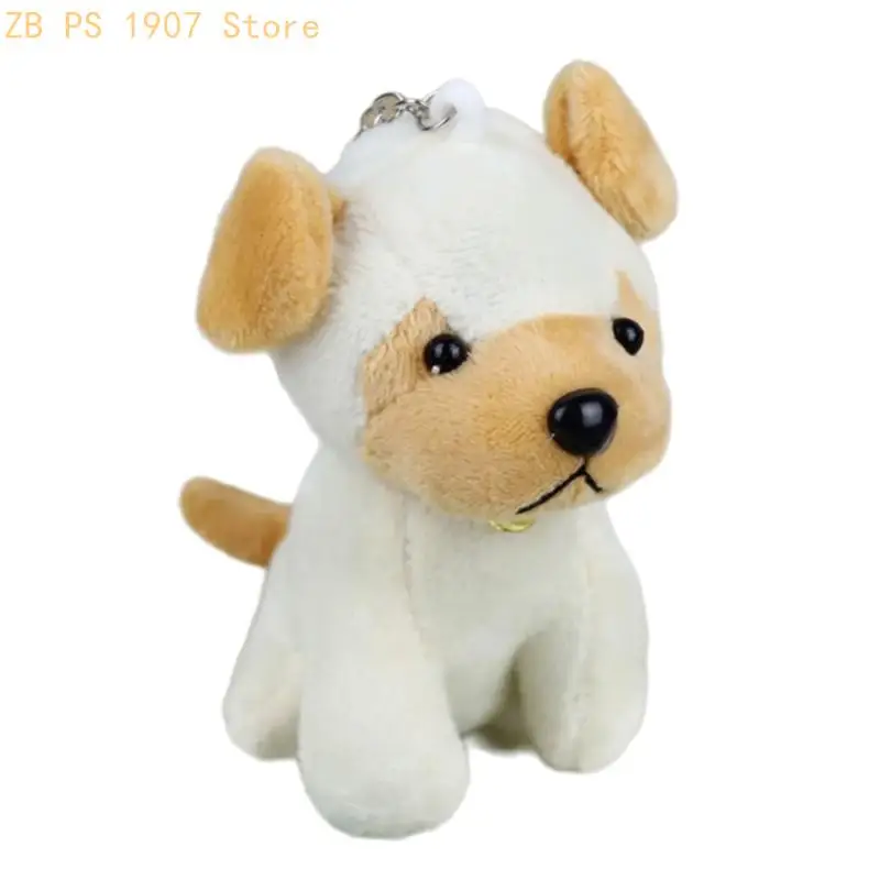 Miniature Pug And German Shepherd Plush Keychain Plush Stuffed Puppy Toy Portable Dog Plush Toy For Children 55KA