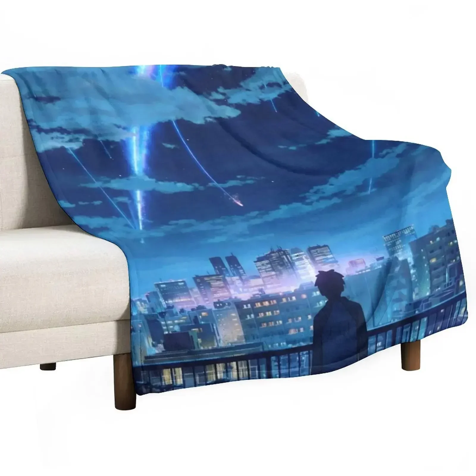 kimi no na wa // your name Taki Stars Manta decorativa para balcón, manta de viaje para niños, marca de lujo, decoración navideña, mantas para pícnic