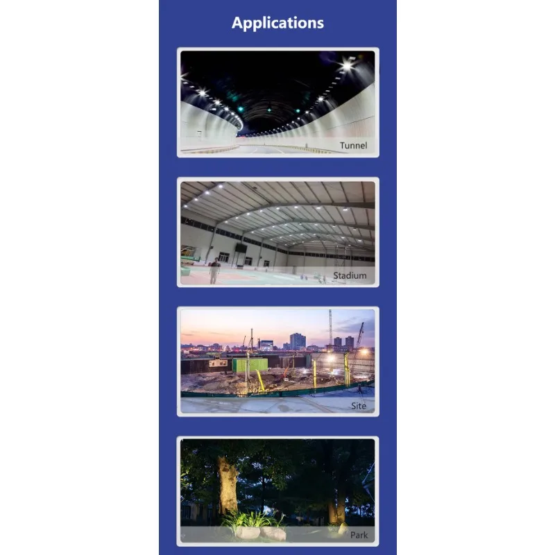 High Brightness IP66 Light Emitting Diode Flood Light 150W 200W 500w Tunnel Light