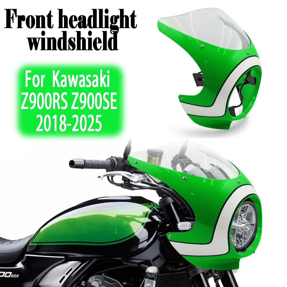 For Kawasaki Z900RS Z900SE 2018-2025 New Motorcycle windscreen Windshield Retro Headlamp Front Headlight Fairing Accessories