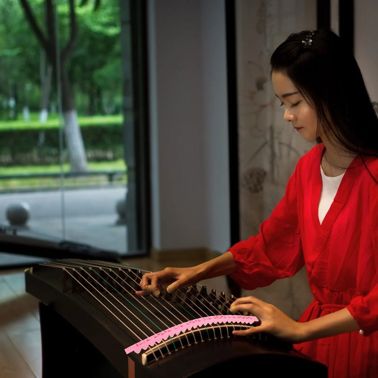 

Silicone Guzheng Mute Strip Reusable Sound Reducer For Quiet Practice Durable Easy Install Compact Indoor Use Practical String