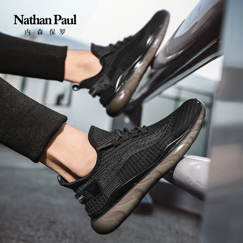 new men shoes trendy fashion flynit casual sports shoes breathable casual sports shoes student versatile running shoes men shoes