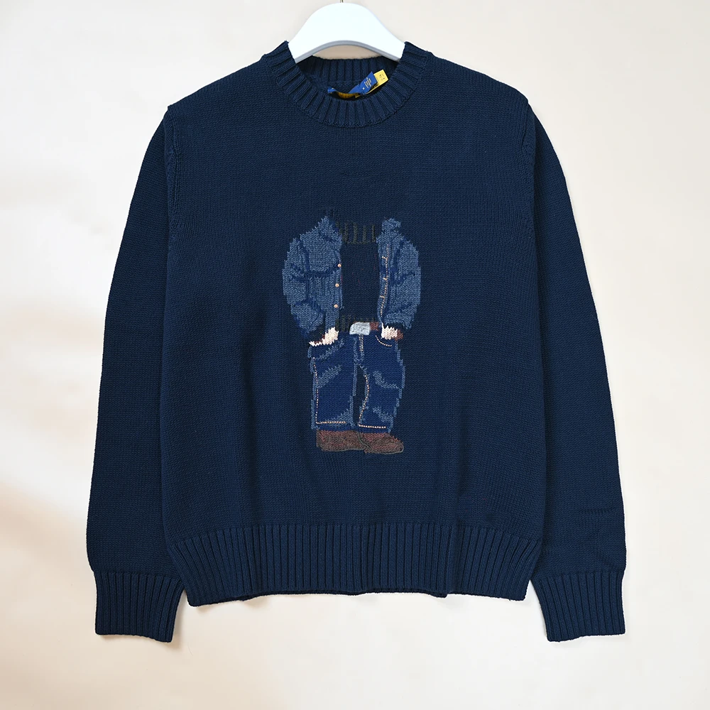 

Женский вязаный длинный светящийся круглый свитер Ne, весенний новый свитер с мультяшным узором, повседневный удобный женский топ