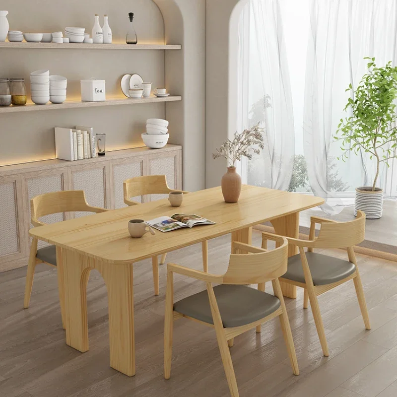 

Sticker Outdoor Dinning Table Romantic Modern Coffee Solid Wood Dinning Table Luxury Makeup Mesas De Comedor Kitchen Furniture