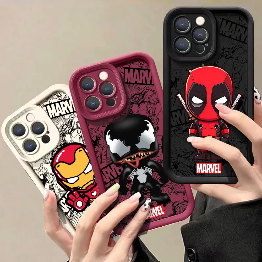 Marvel Deadpool Iron Man Venom Case For Samsung Galaxy A05S A05 A15 A14 A13 A12 A11 A22 A20 M54 M22 M12 A04S A04E A04 A03S Cover