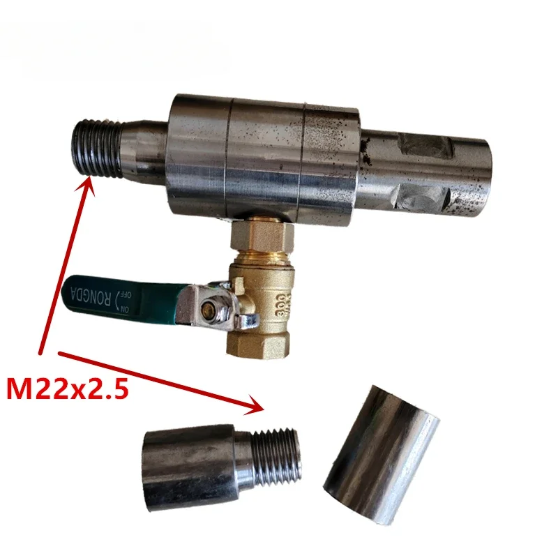 M22X2.5 Water Drilling Swivel Injector Joints Drill Pipe Welding Jacket Connector