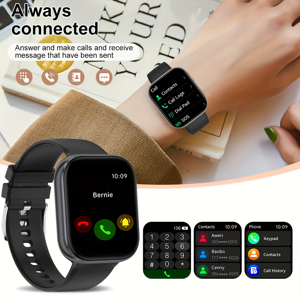 New GPS Track Smart Watch Men Women Compass 2.04“ HD Screen Heart Rate Monitor Sport Waterproof Bluetooth Call Smartwatch 2025