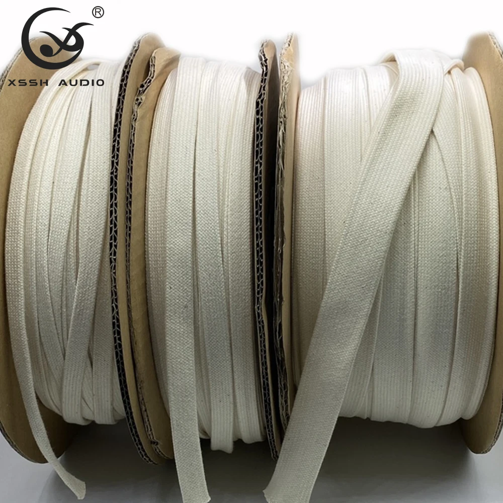 OD 10MM 15MM 20MM 25MM 30MM YIVO XSSH Wholesale OEM ODM DIY Cotton Fabric Braided Protection Wire Line Cable Management Sleeve