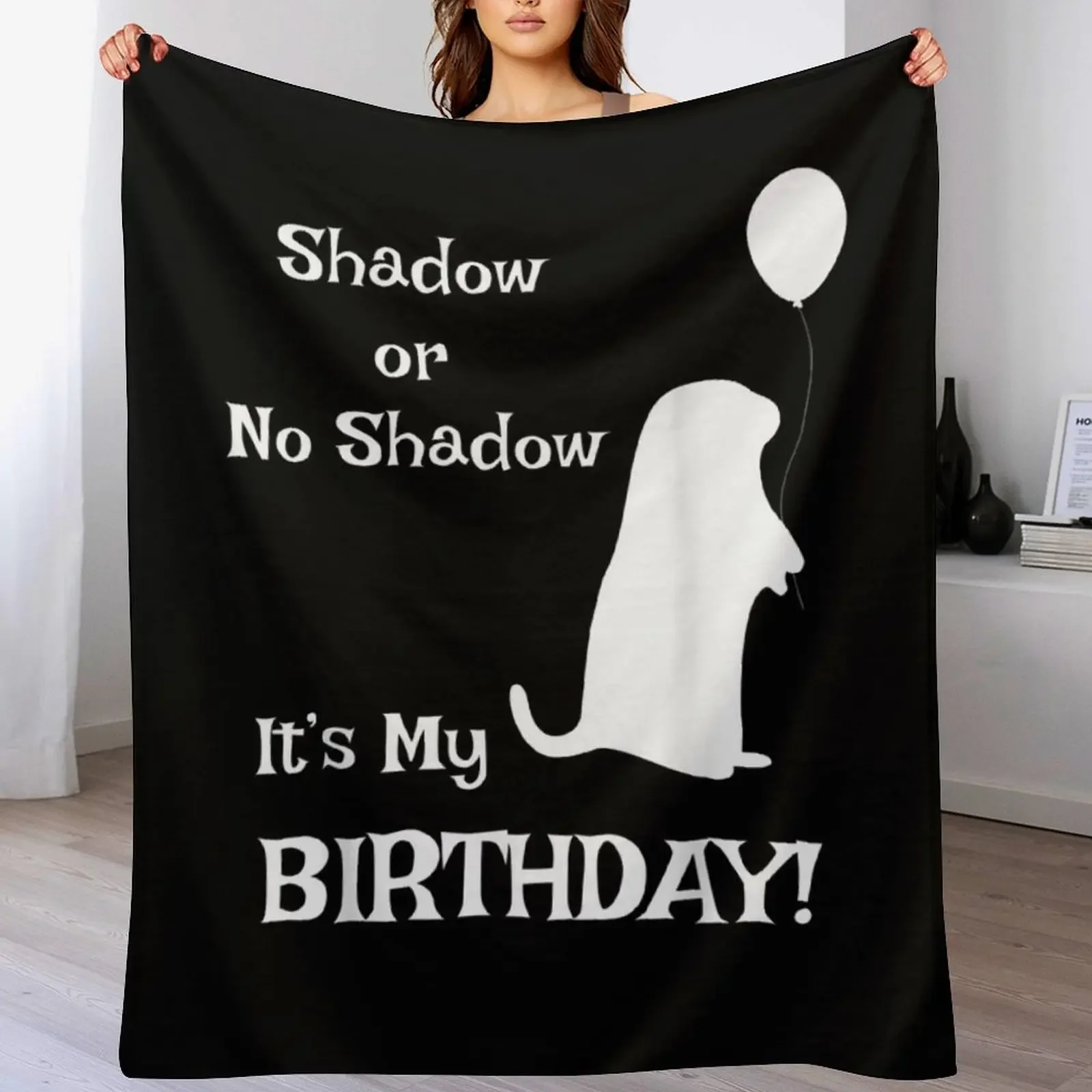 

Groundhog Day Birthday Shirt Perfect February 2nd Gift Tee born on February 2nd Groundhog Shirts happy Throw Blanket