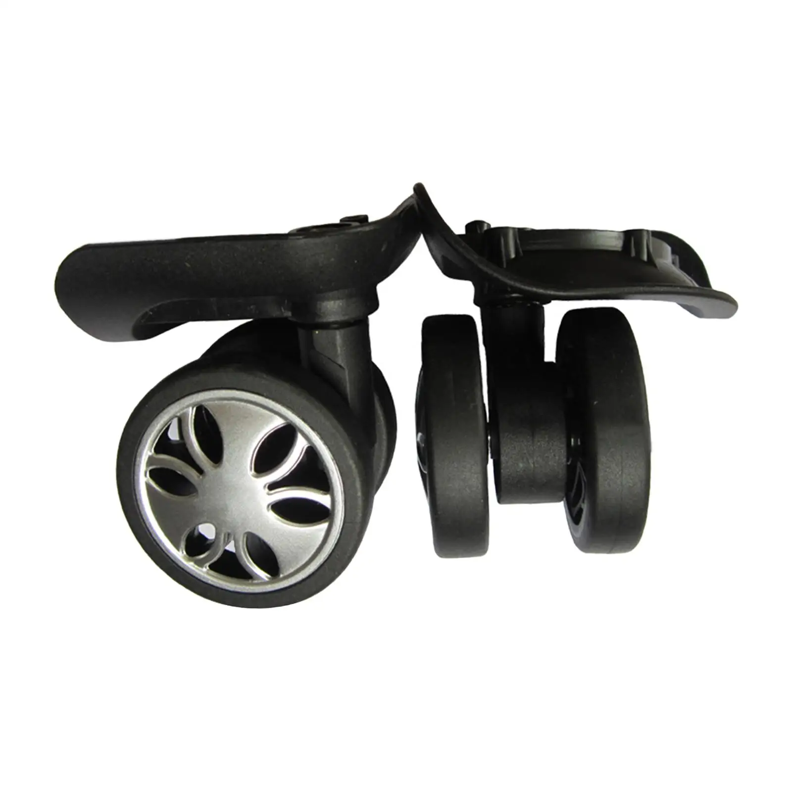 2x Suitcase Wheels Swivel Casters Luggage Accessories Quiet Flexible 360 Degree Rotation Luggage Wheels Replacement Suitcase